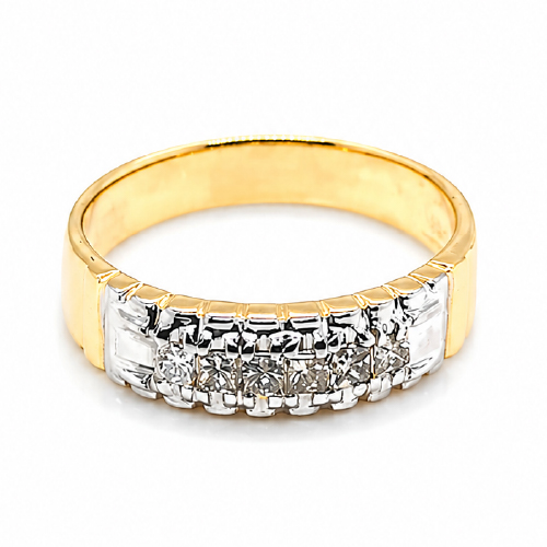 18K Yellow Gold Diamond Ring