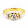 18K Yellow Gold Diamond Ring