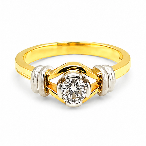 18K Yellow Gold Diamond Ring
