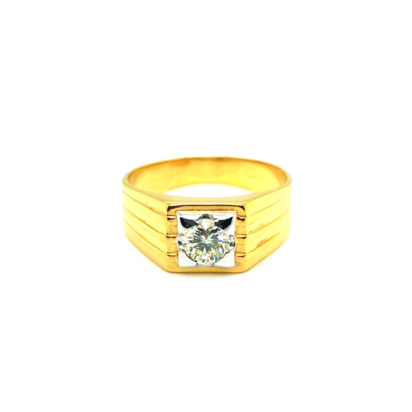 20K Yellow Gold Diamond Ring