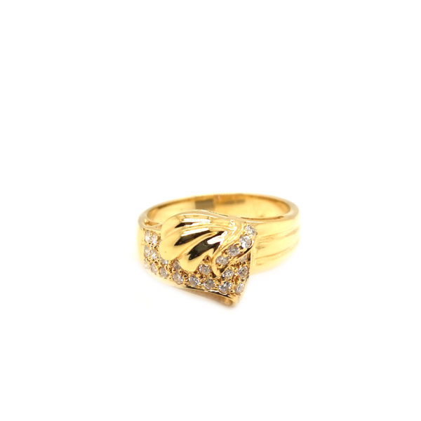 18K Yellow Gold Diamond Ring