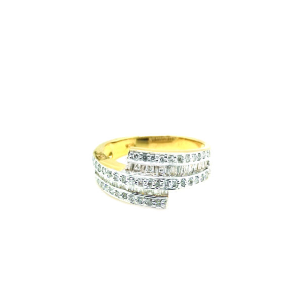 18K Yellow/White Gold Diamond Ring