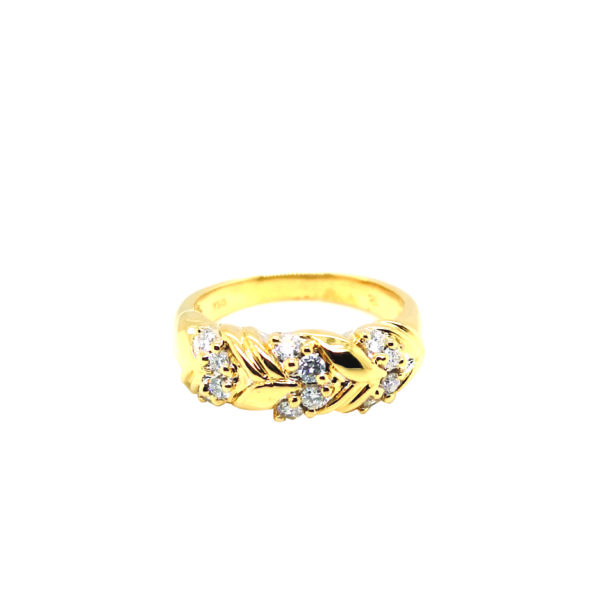 18K Yellow Gold Diamond Ring