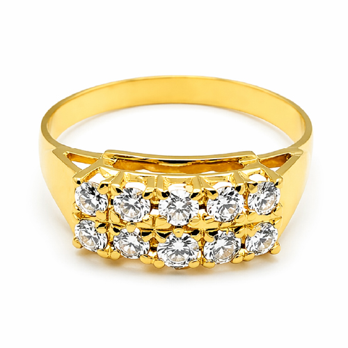 18K Yellow Gold Diamond Ring