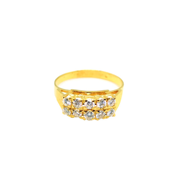 18K Yellow Gold Diamond Ring