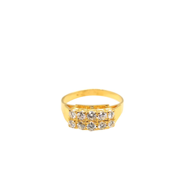 18K Yellow Gold Diamond Ring