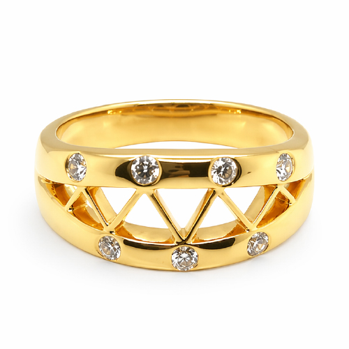 18K Yellow Gold Diamond Ring