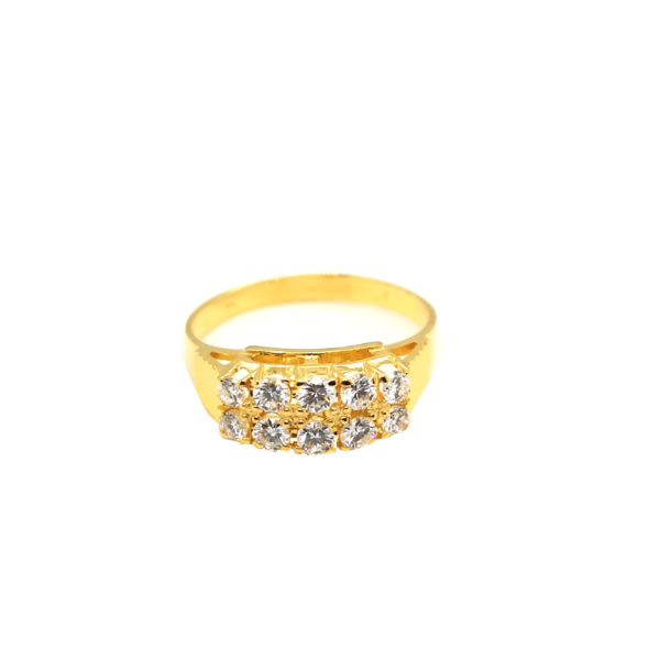 18K Yellow Gold Diamond Ring