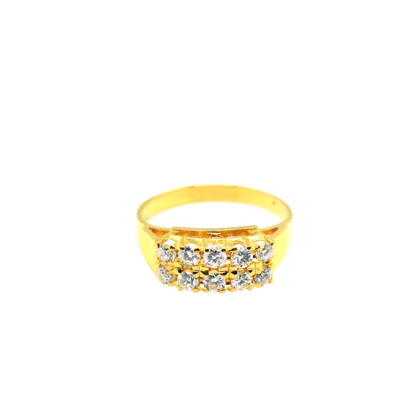 18K Yellow Gold Diamond Ring