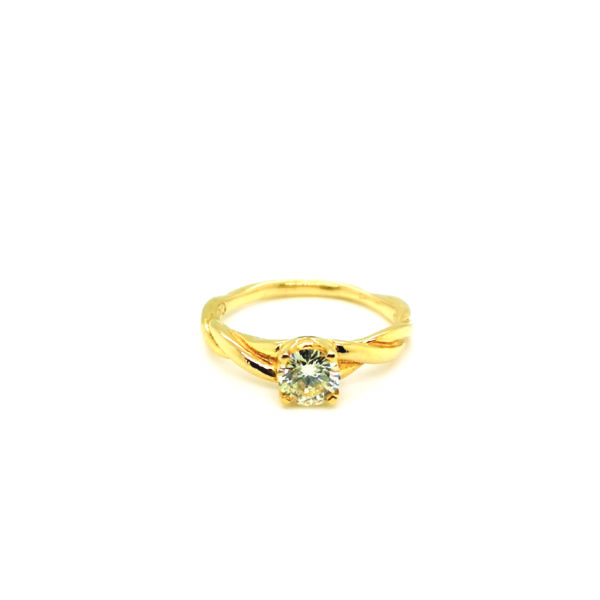 18K Yellow Gold Diamond Ring