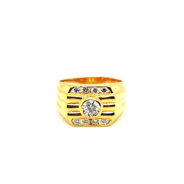 18K Yellow Gold Diamond Ring