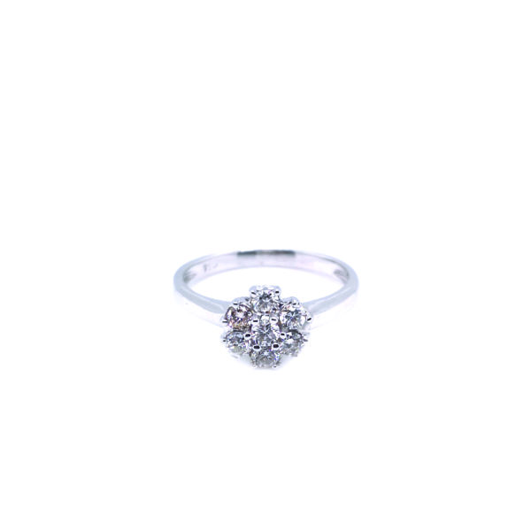 18K White Gold Diamond Ring