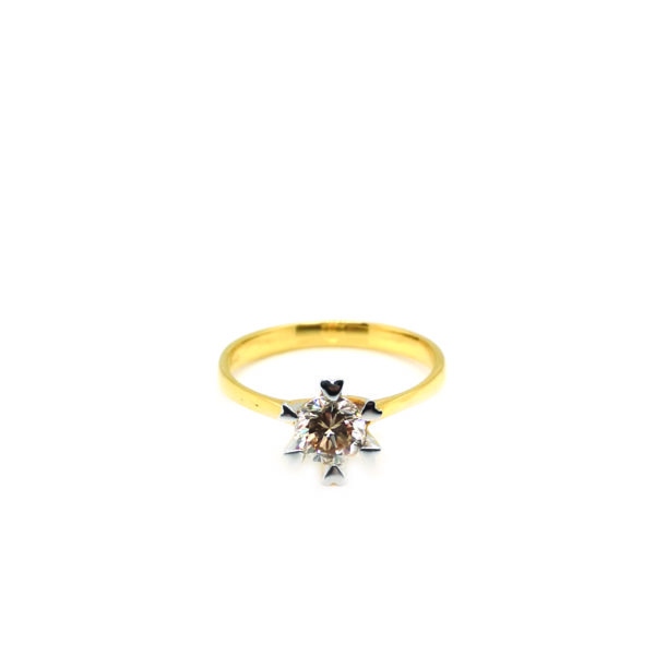 18K Yellow Gold Diamond Ring