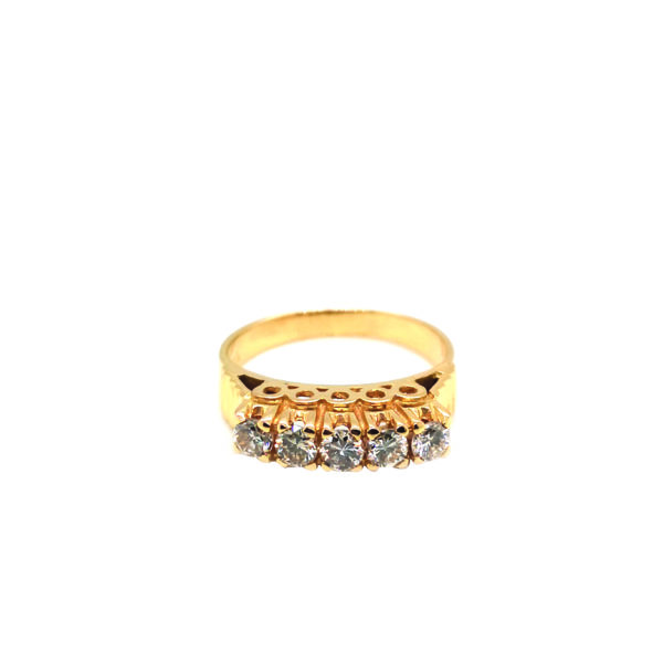 18K Yellow Gold Diamond Ring