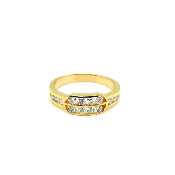 18K Yellow Gold Diamond Ring