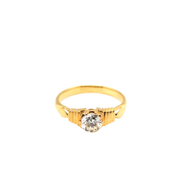 18K Yellow Gold Diamond Ring