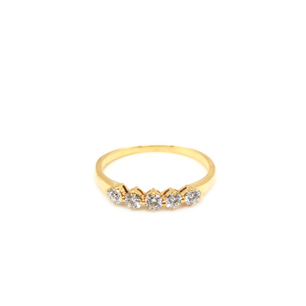 18K Yellow Gold Diamond Ring