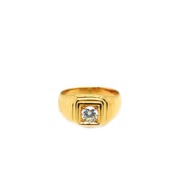 22K Yellow Gold Diamond Ring