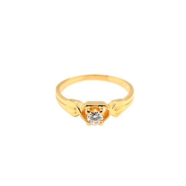 20K Yellow Gold Diamond Ring