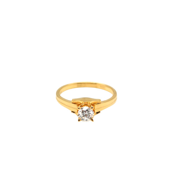 20K Yellow Gold Diamond Ring