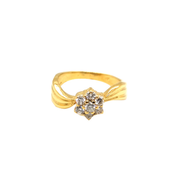 20K Yellow Gold Diamond Ring