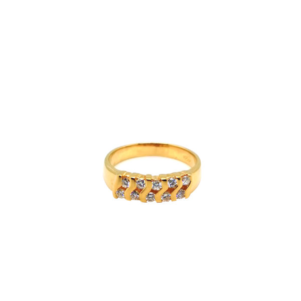 20K Yellow Gold Diamond Ring