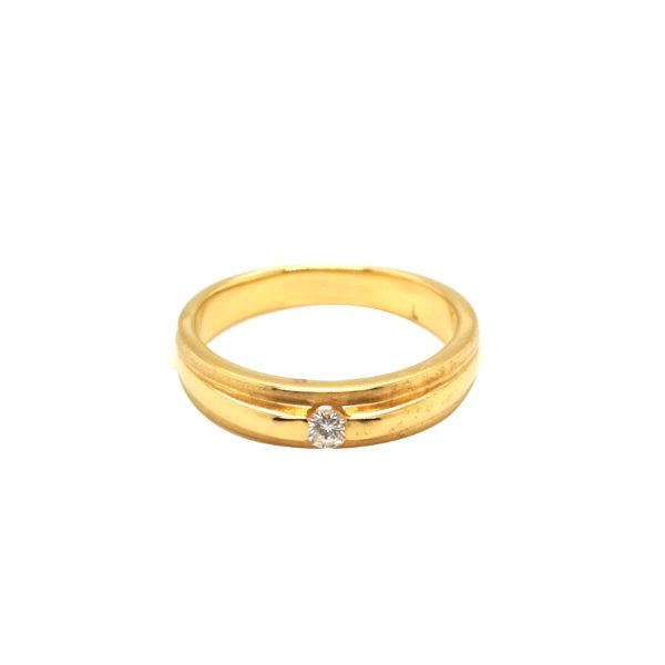 18K Yellow Gold Diamond Ring