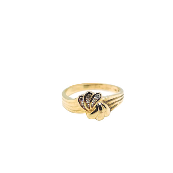 14K Yellow Gold Diamond Ring