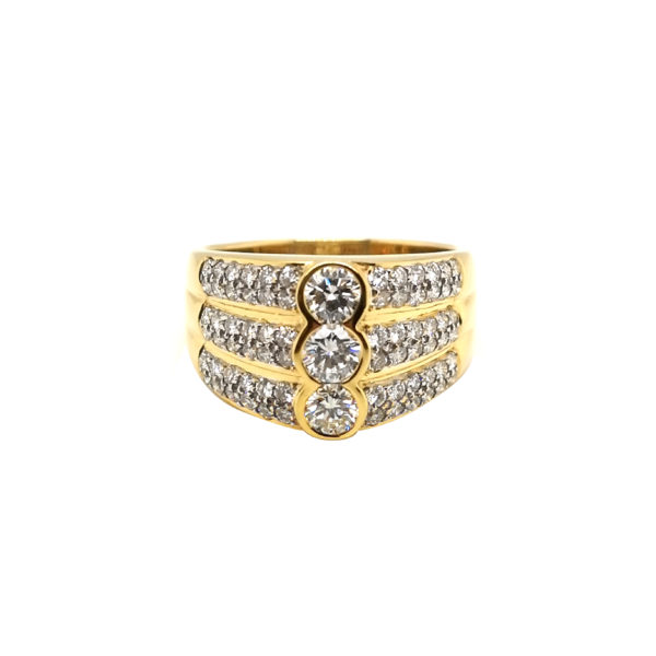 18K Yellow Gold Diamond Ring