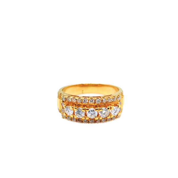20K Yellow Gold Diamond Ring