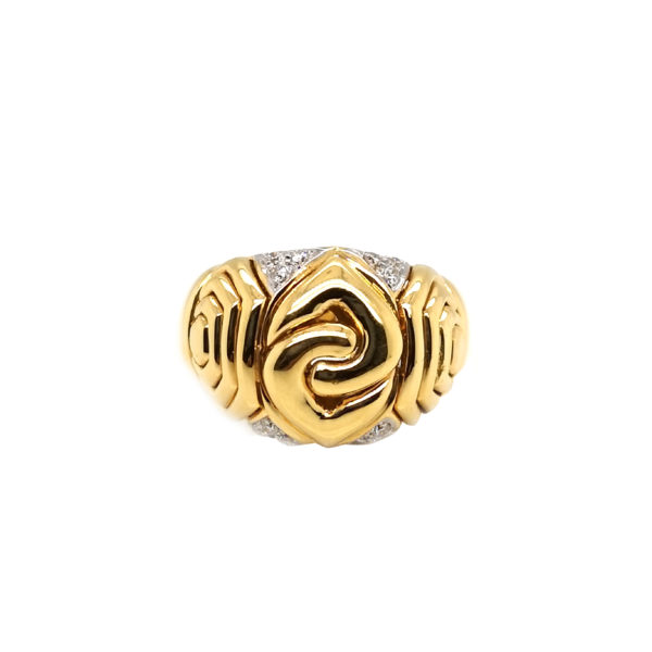 18K Yellow Gold Diamond Ring