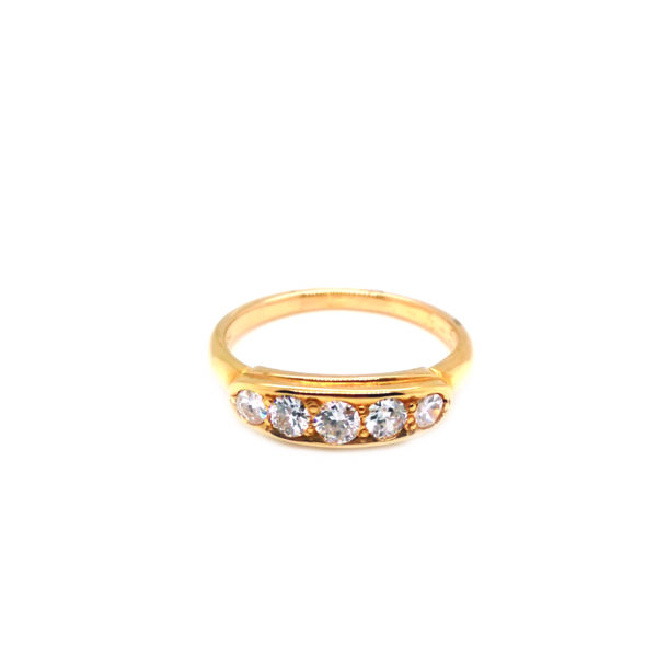 20K Yellow Gold Diamond Ring