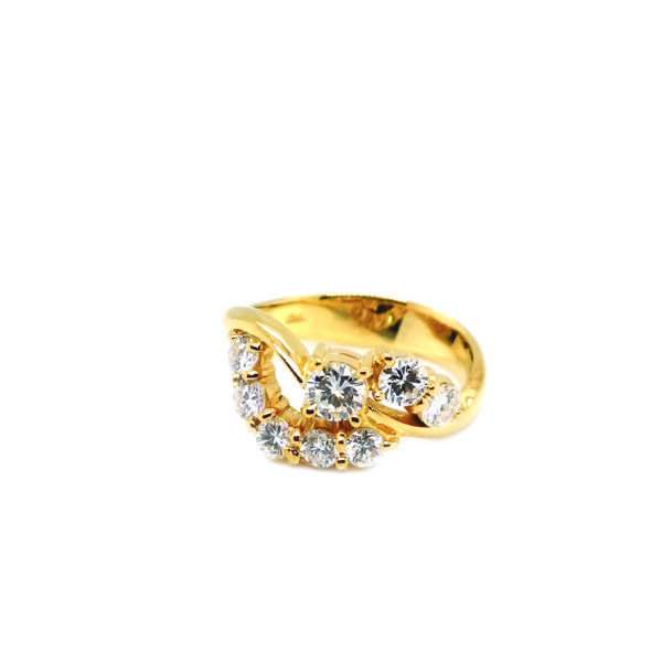 18K Yellow Gold Diamond Ring