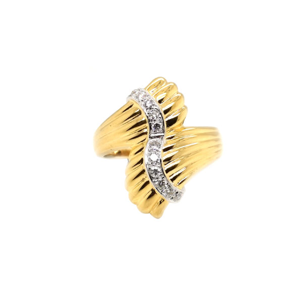 18K Yellow Gold Diamond Ring