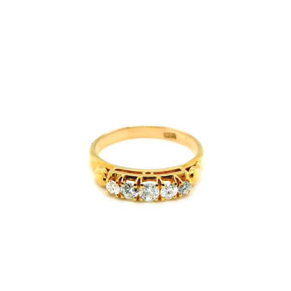 22K Yellow Gold Diamond Ring