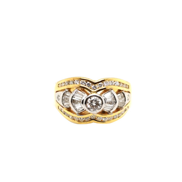 18K Yellow Gold Diamond Ring