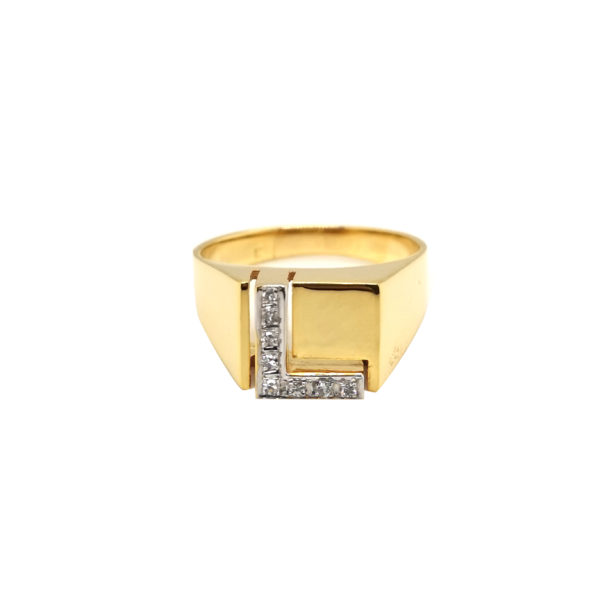 14K Yellow Gold Diamond Ring