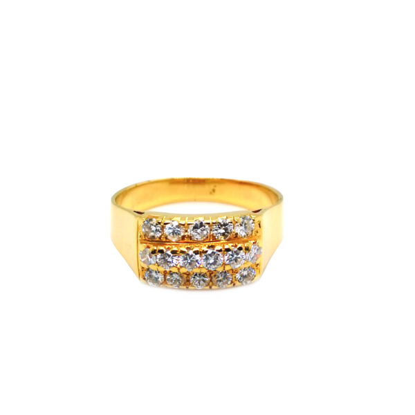 22K Yellow Gold Diamond Ring