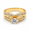 18K Yellow Gold Diamond Ring