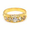 20K Yellow Gold Diamond Ring