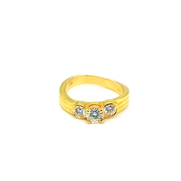 20K Yellow Gold Diamond Ring