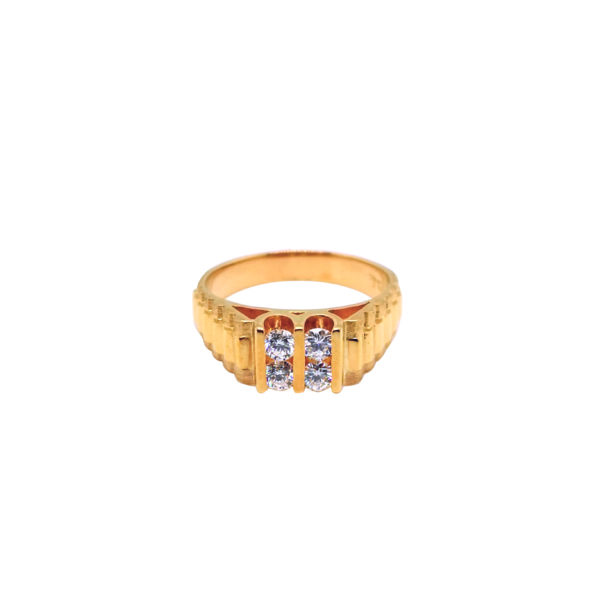 20K Yellow Gold Diamond Ring