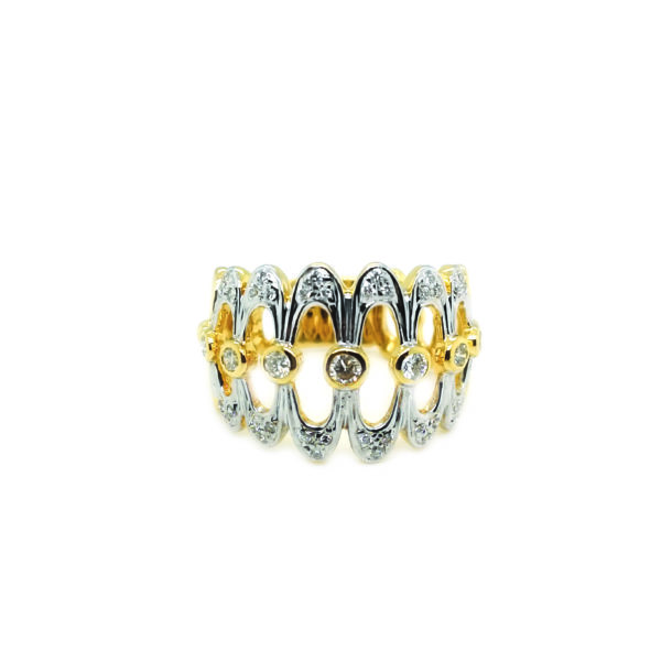 18K Yellow Gold Diamond Ring