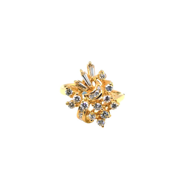 18K Yellow Gold Diamond Ring