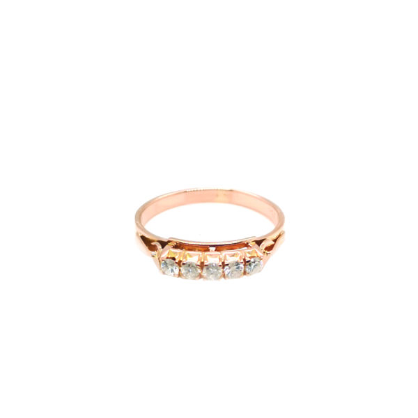 18K Rose Gold Diamond Ring