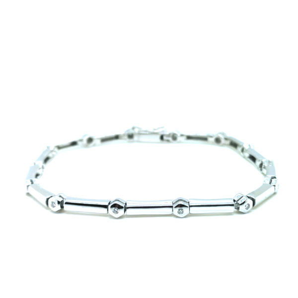 18K White Gold Diamond Bracelet