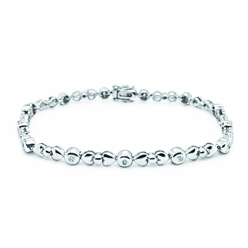 18K White Gold Diamond Bracelet