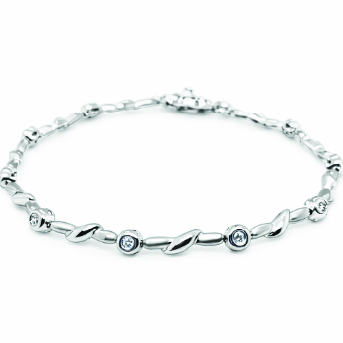 18K White Gold Diamond Bracelet