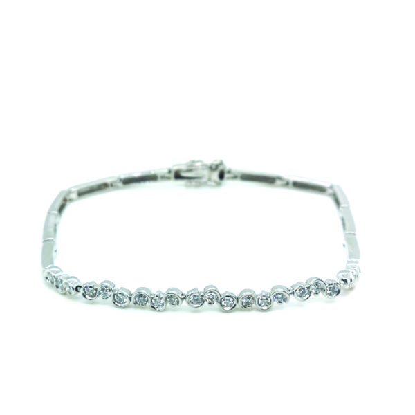 18K White Gold Diamond Bracelet