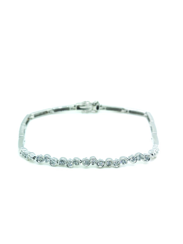 18K White Gold Diamond Bracelet